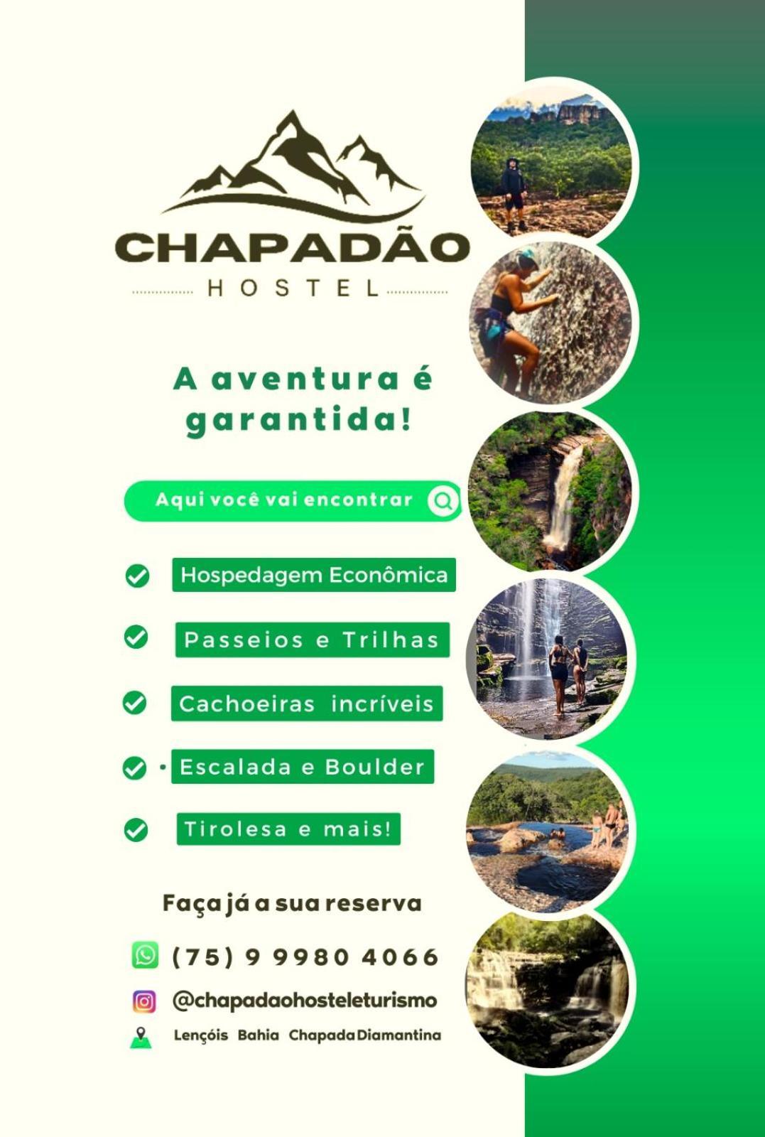 Chapadao Hostel Lencois Esterno foto